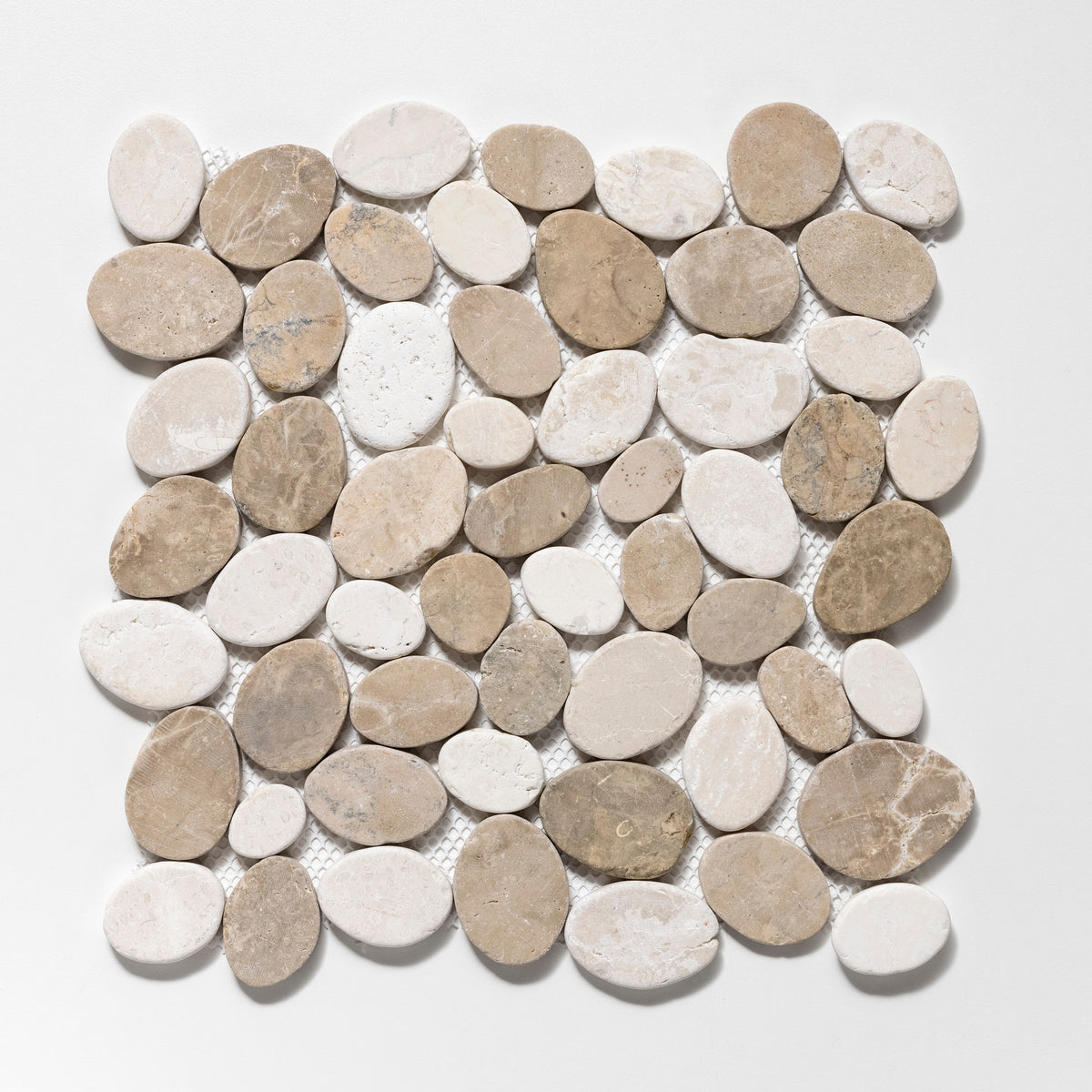 Coin Tan & Off-White Marble Tumbled