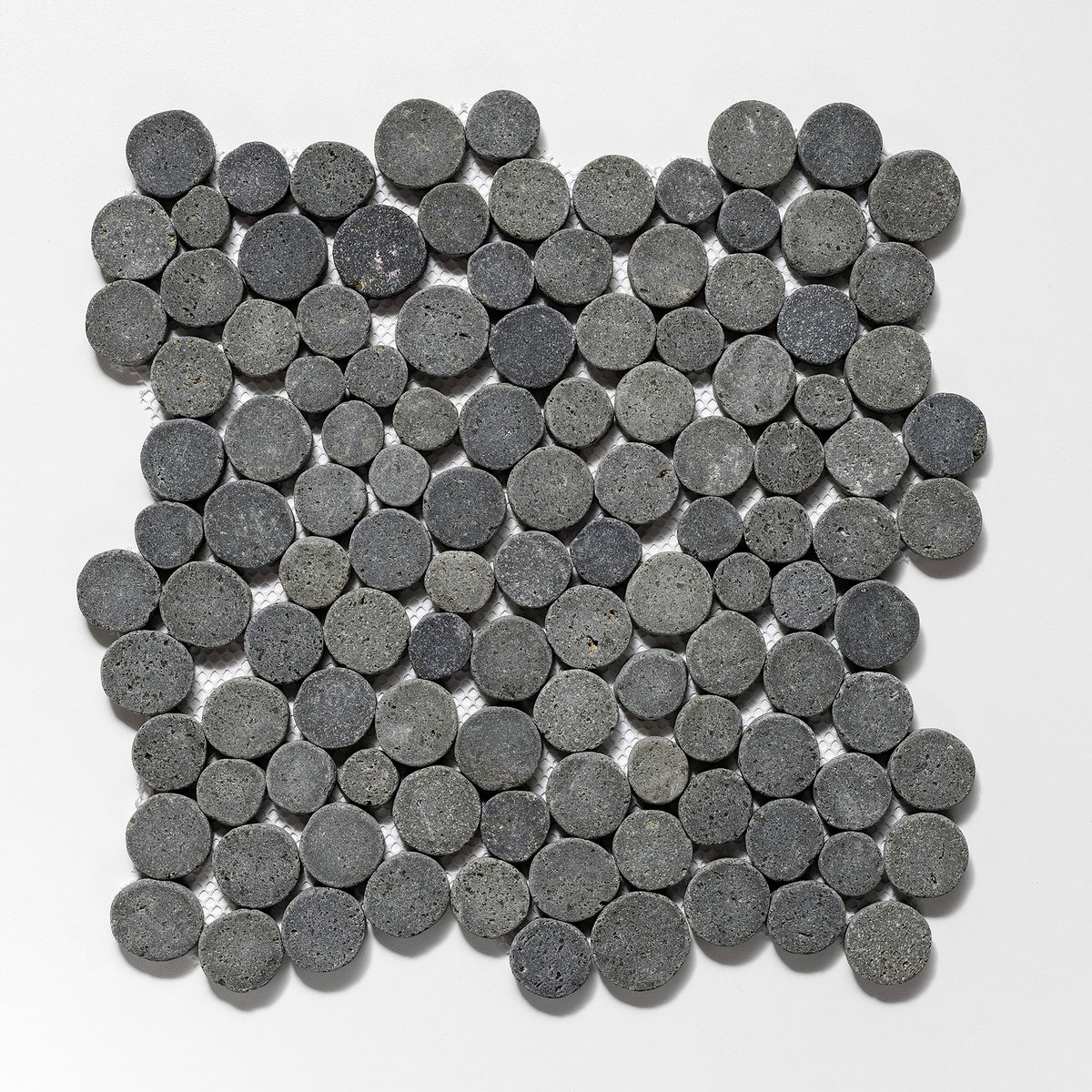 Penny Rounds Black Basalt Tumbled