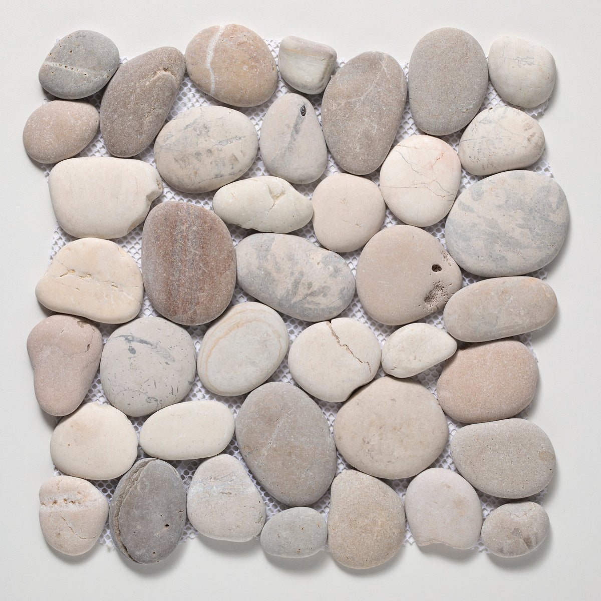 Classic Pebble Grey, White, Tan Natural
