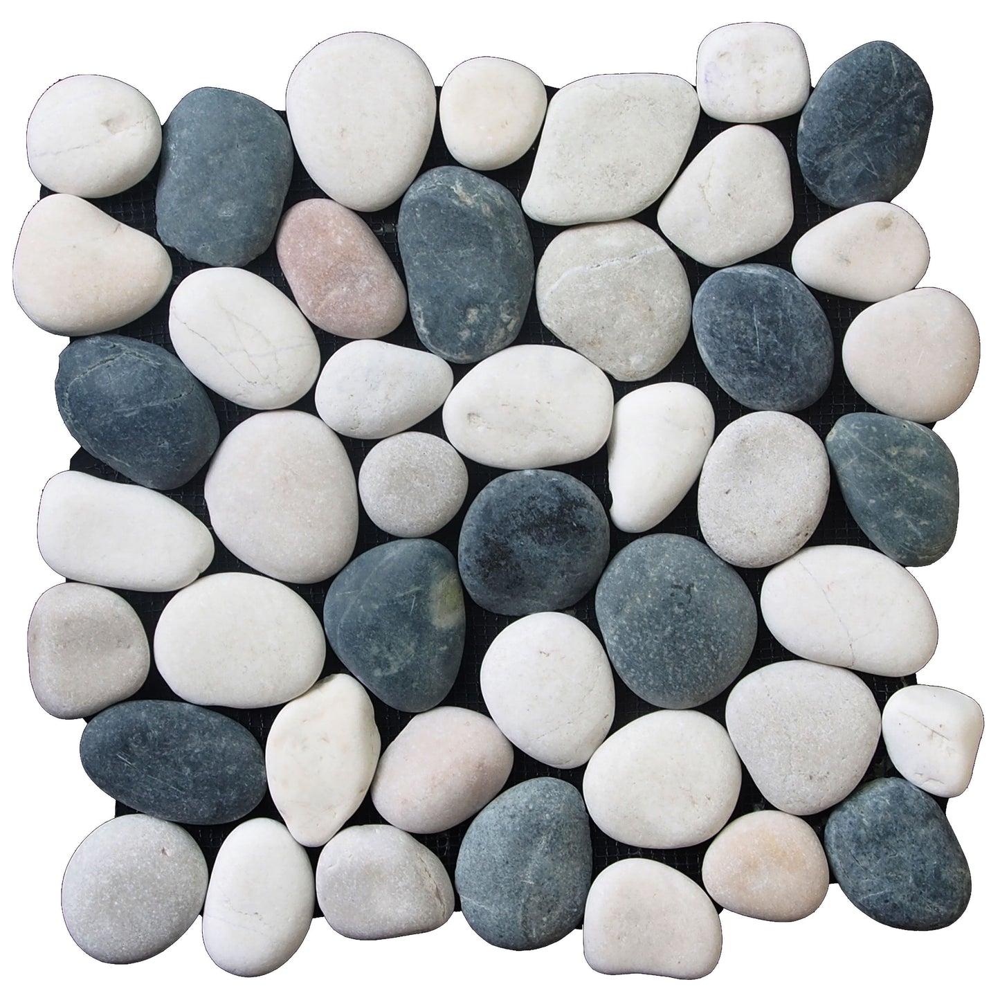 Classic Pebble White, Black & Tan Natural