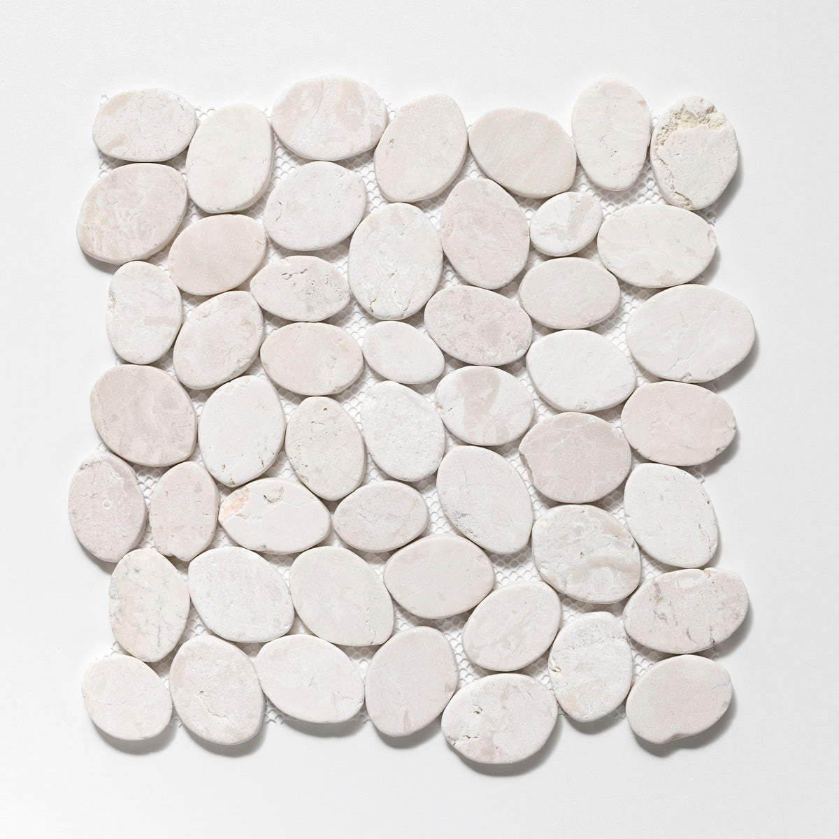 Coin Off-White Marble Tumbled